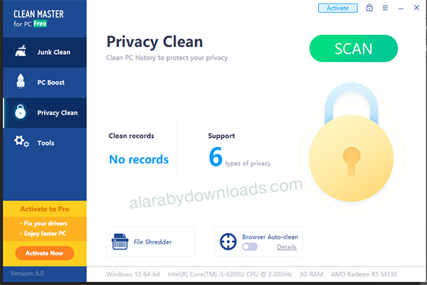 برنامج كلين ماستر للكمبيوتر عربي أحدث اصدار