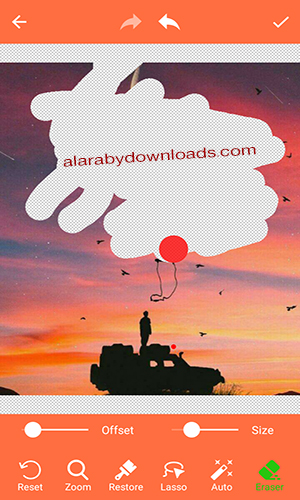 برنامج مسح خلفية الصور للأندرويد وإضافة المؤثرات عليها