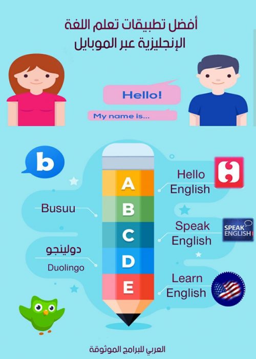 أفضل تطبيقات تعلم اللغة الانجليزية عبر الموبايل