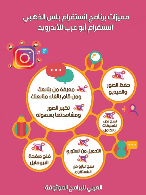 تحميل برنامج انستقرام بلس الذهبي أبو عرب
