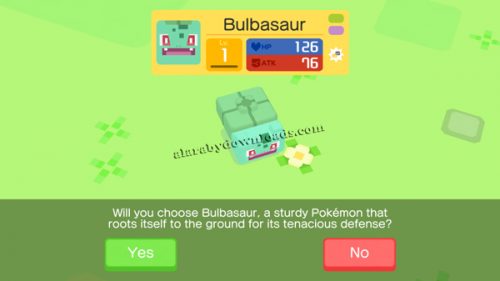 اختيار البوكيمون الخاص بك في لعبة pokemon quest للايفون