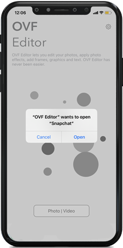 فتح سناب شات - برنامج ovf editor للايفون