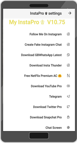 تنزيل انستا برو instapro ♚