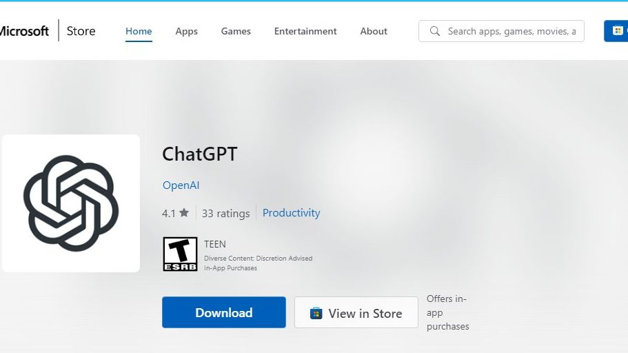 تنزيل ChatGPT الرسمي على الكمبيوتر شات جي بي تي سطح المكتب