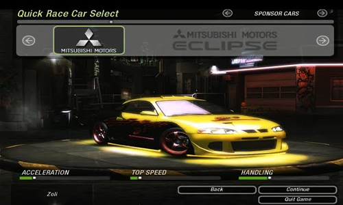 اشهر انواع السيارات في عالم NFS Underground 2