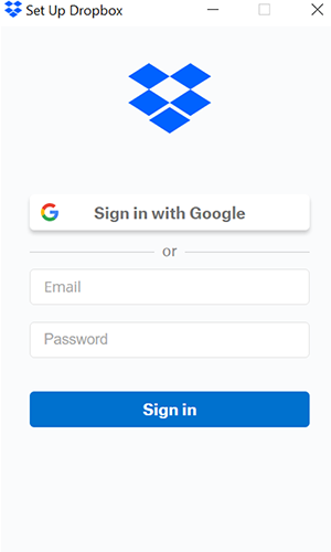 إنشاء حساب على dropbox على الكمبيوتر 