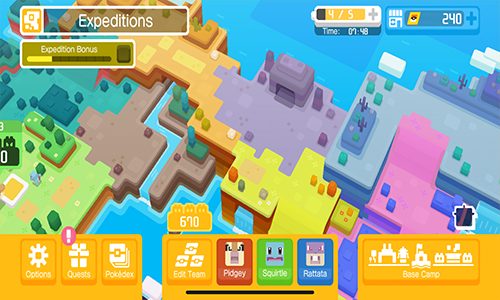 تصميم Pokémon Quest الكرتوني اللطيف