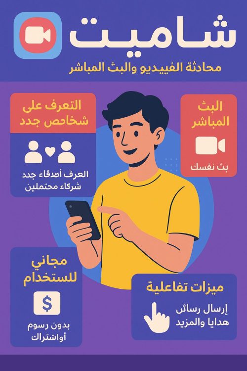  تنزيل تطبيق Chamet للاندرويد دردشة فيديو عشوائية