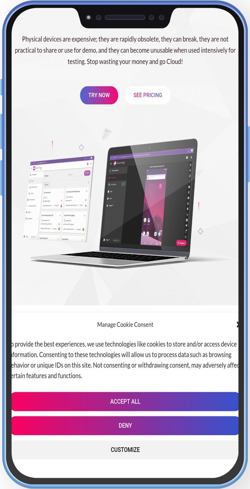 تشغيل تطبيقات الاندرويد بدون هاتف على السحابة