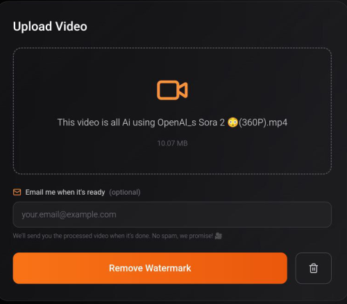 ازالة العلامة المائية من فيديوهات Sora