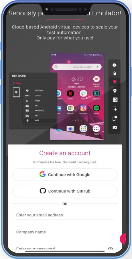 تشغيل تطبيقات الاندرويد بدون هاتف على السحابة
