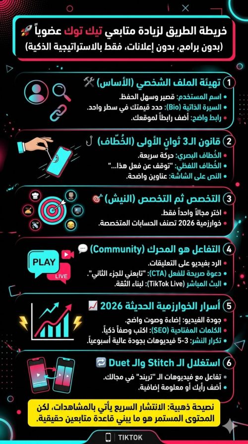 طرق زيادة متابعين تيك توك بدون برامج 