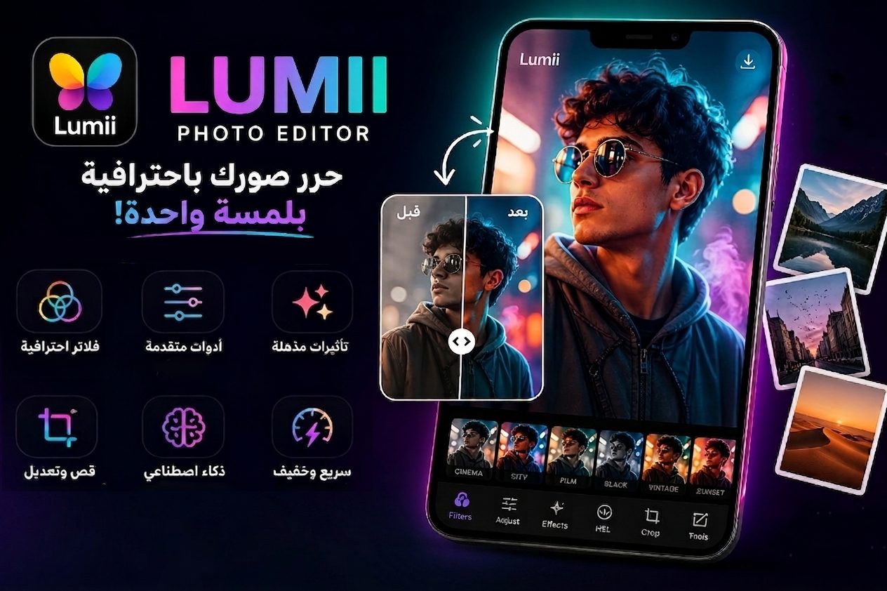 تحميل محرر الصور تأثيرات Lumii لتعديل الصور الاحترافي