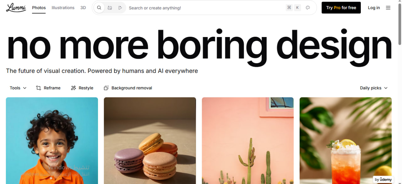شرح موقع lummi Ai تصميم الصور بالذكاء الاصطناعي