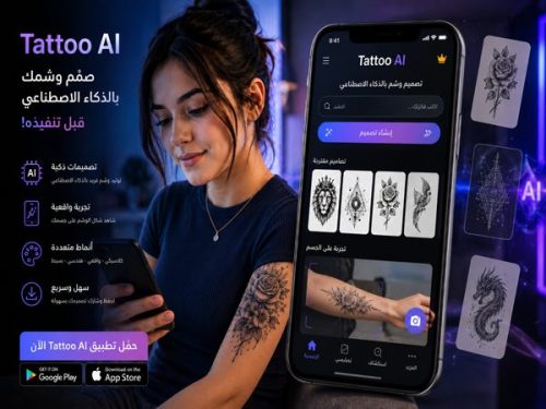 تحميل تطبيق Tattoo AI لتصميم وشوم بالذكاء الاصطناعي