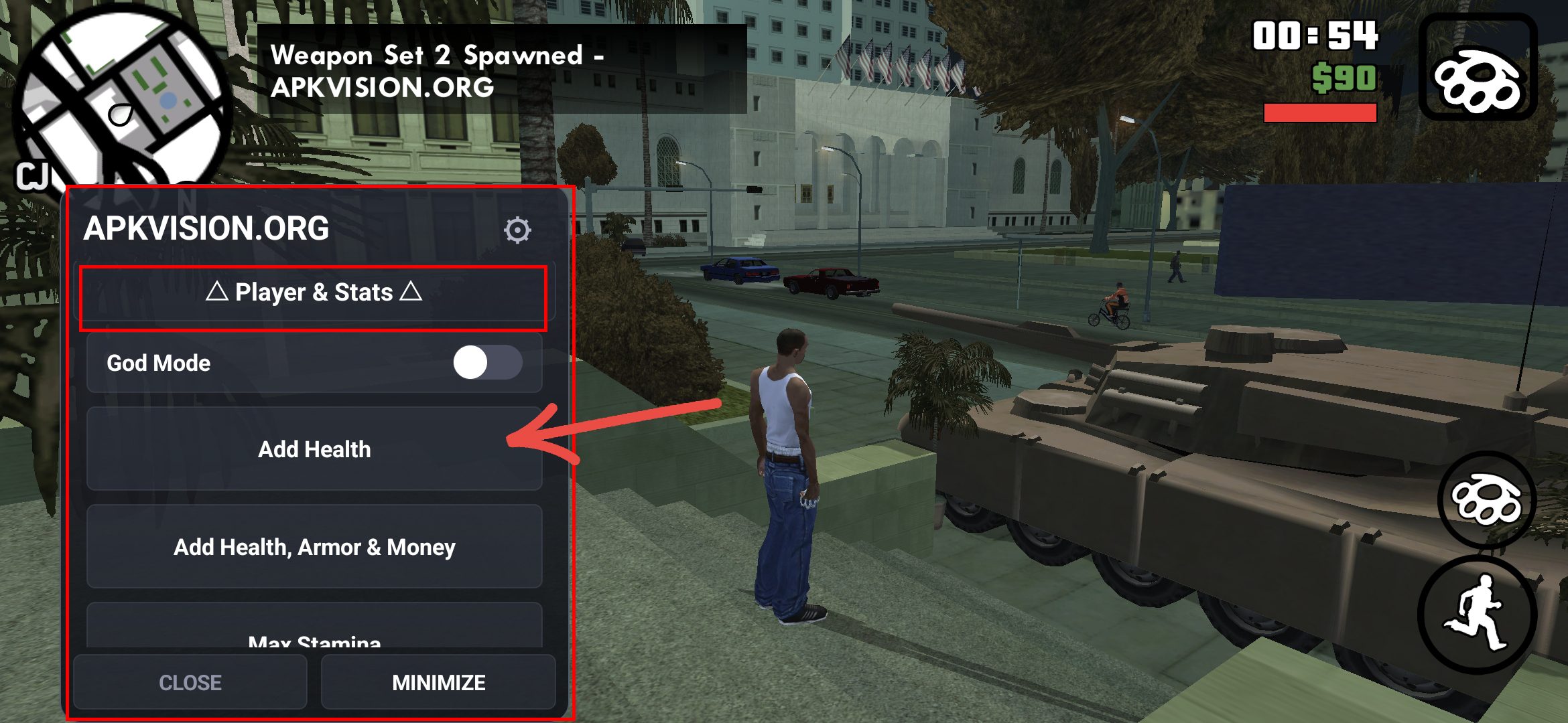 شفات زيادة الصحة في GTA San Andreas مجانا