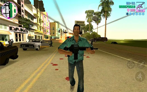 مواجهة العصابات في لعبة GTA Vice City للاندرويد