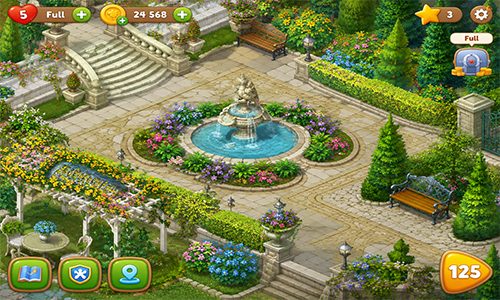 لعبة gardenscapes الممتعة