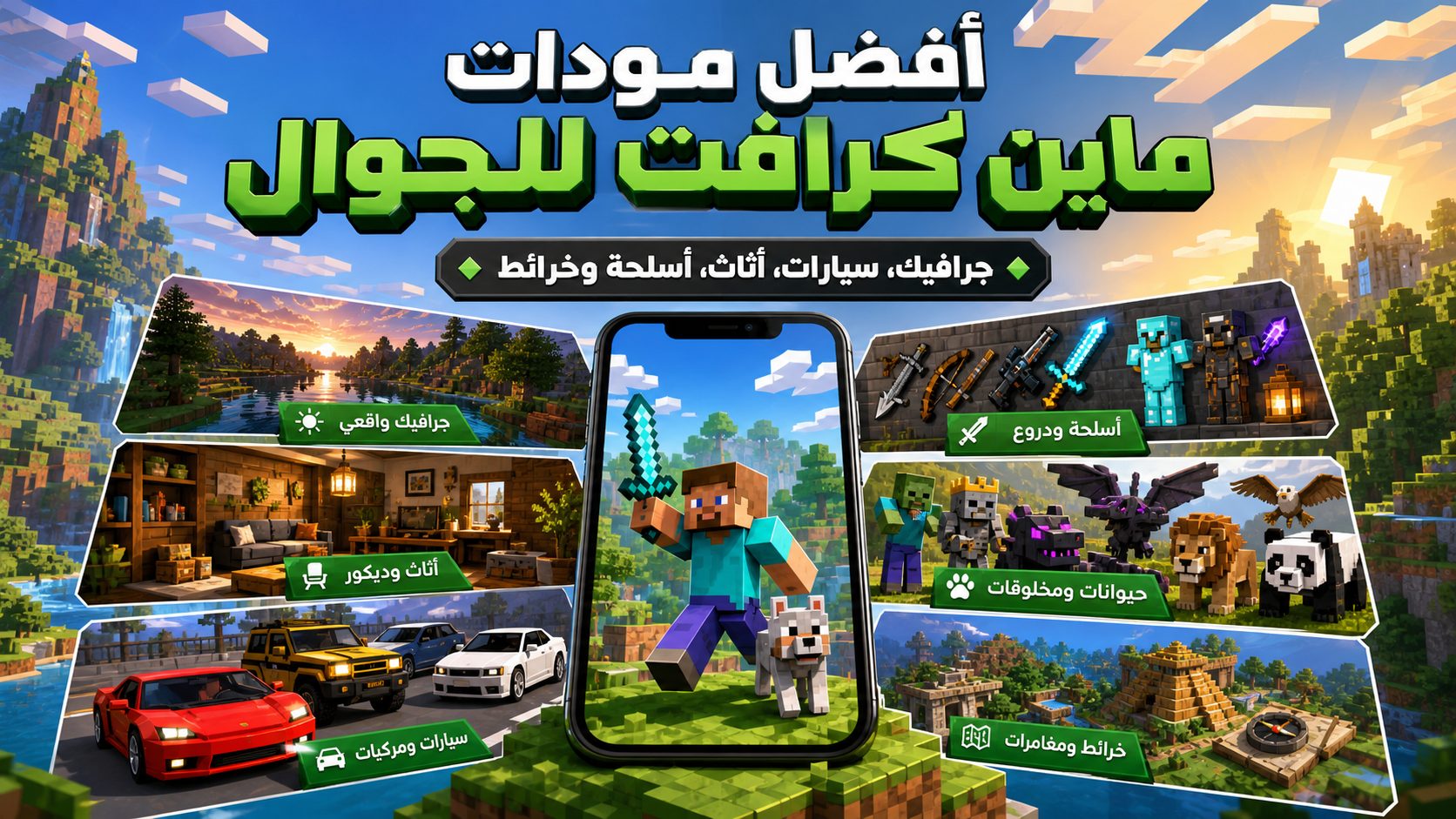 أفضل مودات ماين كرافت للجوال 2026