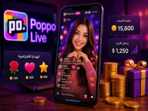 شحن وسحب أرباح Poppo Live