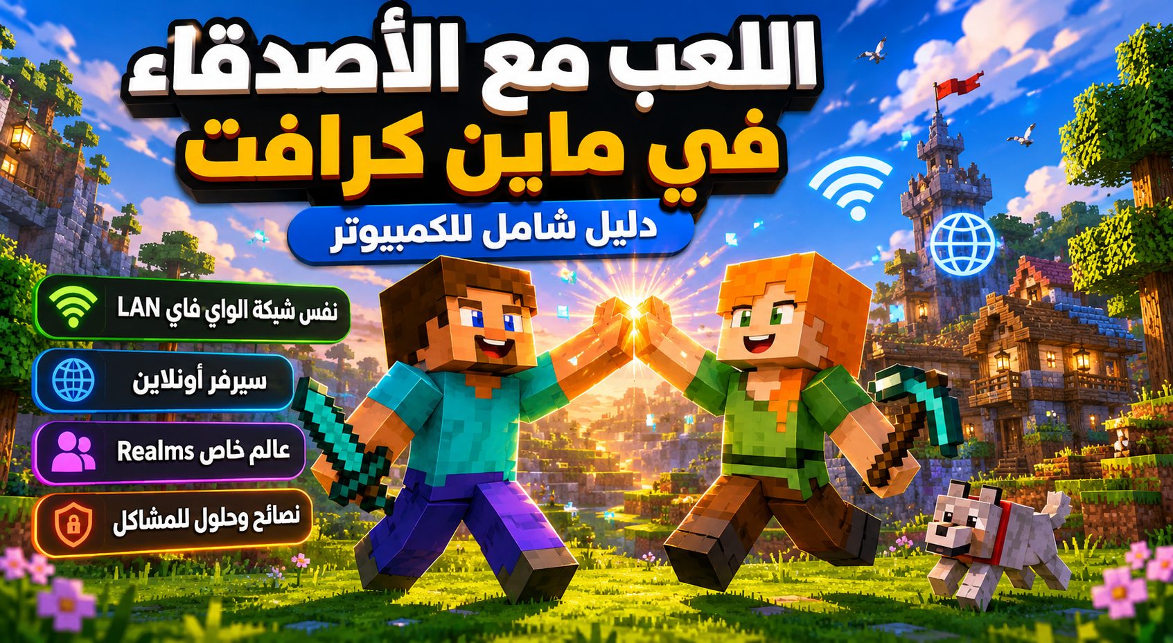 أسهل الطرق للعب الجماعي في ماين كرافت PC