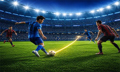 تمريرة قصيرة بين اللاعبين