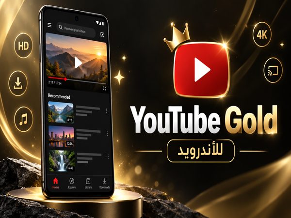 تحميل اليوتيوب الذهبي بدون اعلانات YouTube Gold