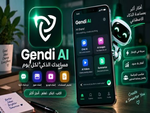 تحميل Gendi AI للاندرويد 2026 لإنشاء الصور والفيديو بالذكاء الاصطناعي
