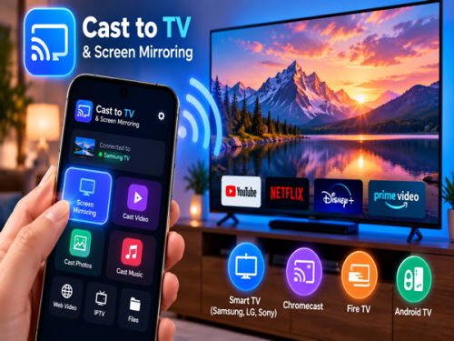 تحميل Cast to TV & Screen Mirroring للأندرويد